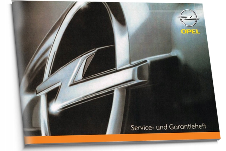 Opel Czysta Niemiecka Książka Serwisowa