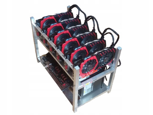 Koparka Kryptowalut 6x RX570 / RX80 8GB | ETH BTC