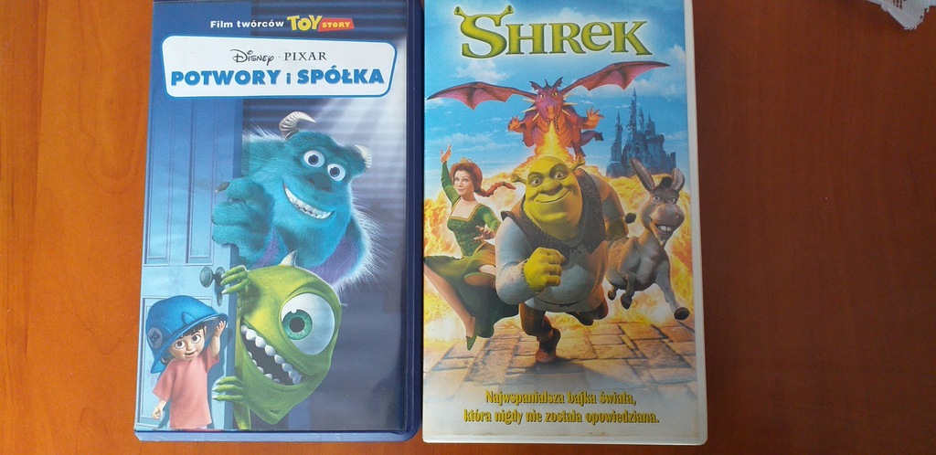 Potwory i Spółka + Shrek (2xVHS)