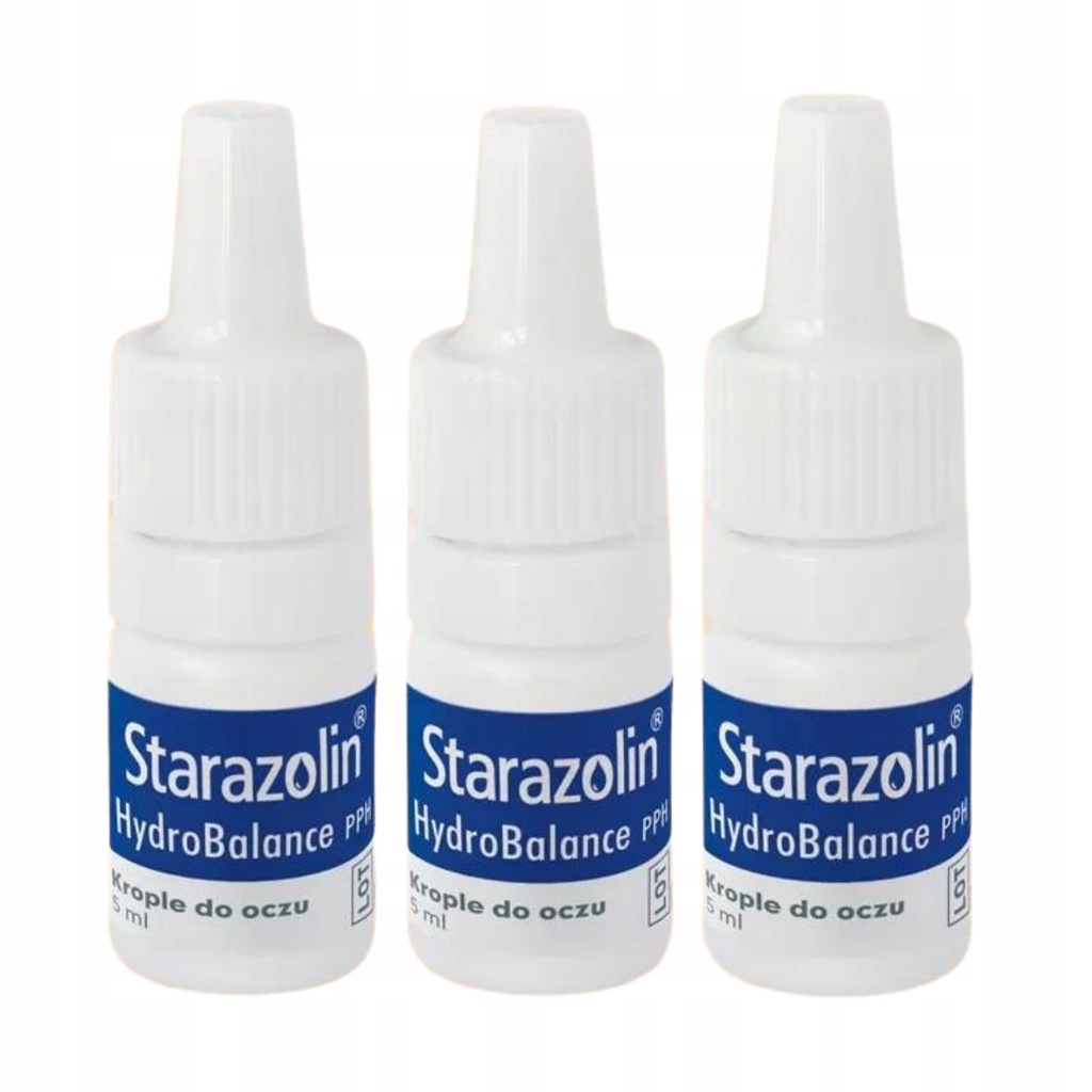 Krople nawilżające Polfa Starazolin HydroBalance PPH 3 x 5 ml 15 ml