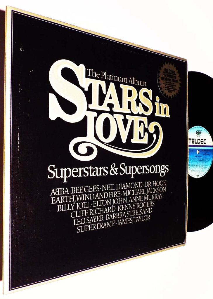 STARS IN LOVE PLATINUM ALBUM LP MICHAEL JACKSON