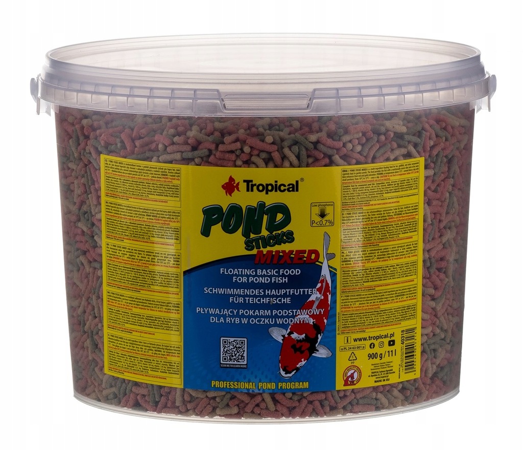 TROPICAL POND STICKS MIXED 11L/900G