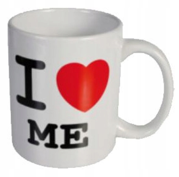 Kubek I LOVE ME 350 ml PORCELANOWY ceramika SERCE