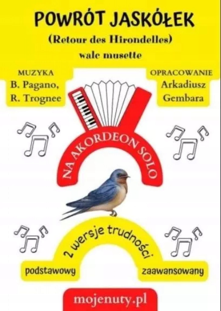 Powrót jaskółek B.Pagano, R. Trogne broszurowa spirala mojenuty.pl płyta