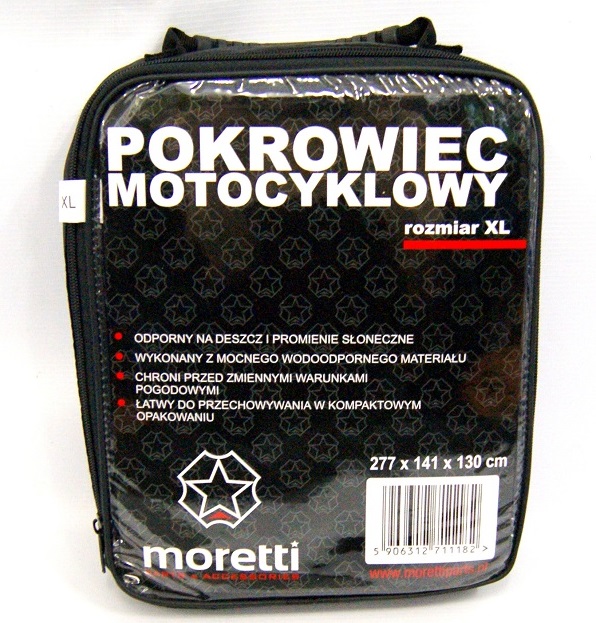 POKROWIEC NA MOTOCYKL MOTOROWER MORETTI ROZM XL