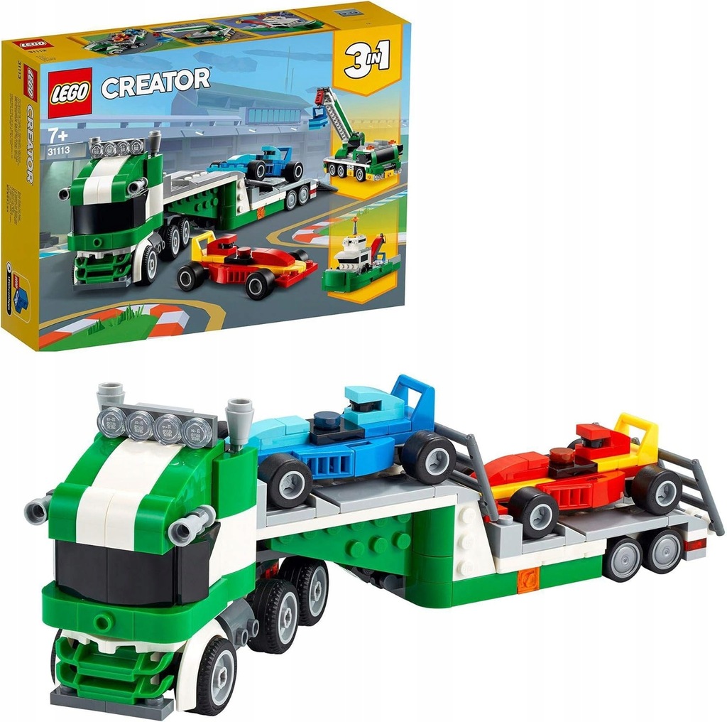 LEGO 31113 Creator Formuła Laweta Statek Dźwig