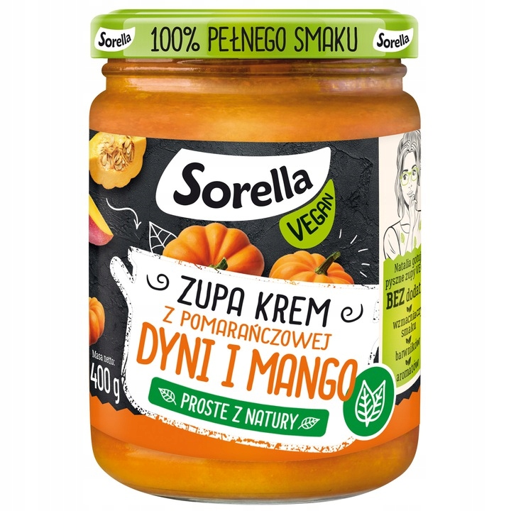 Sorella Zupa Krem z pomarańczowej dyni i mango 400