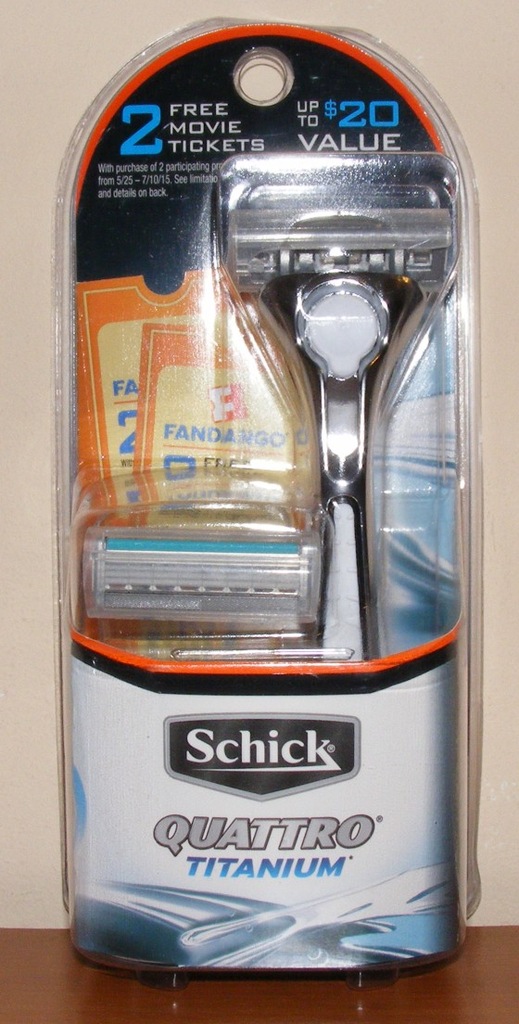 Schick Quattro Titanium USA 2 nożyki w zestawie