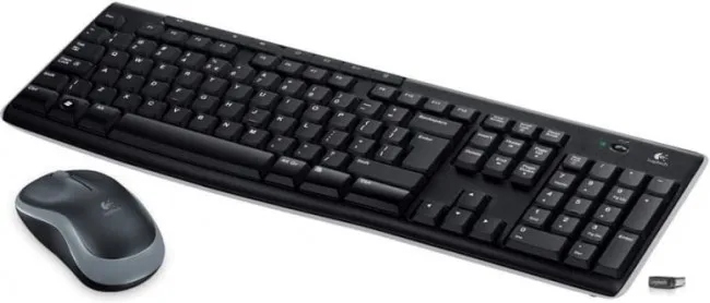 Zestaw klawiatura i mysz Logitech MK270, bezprzewodowe, czarne