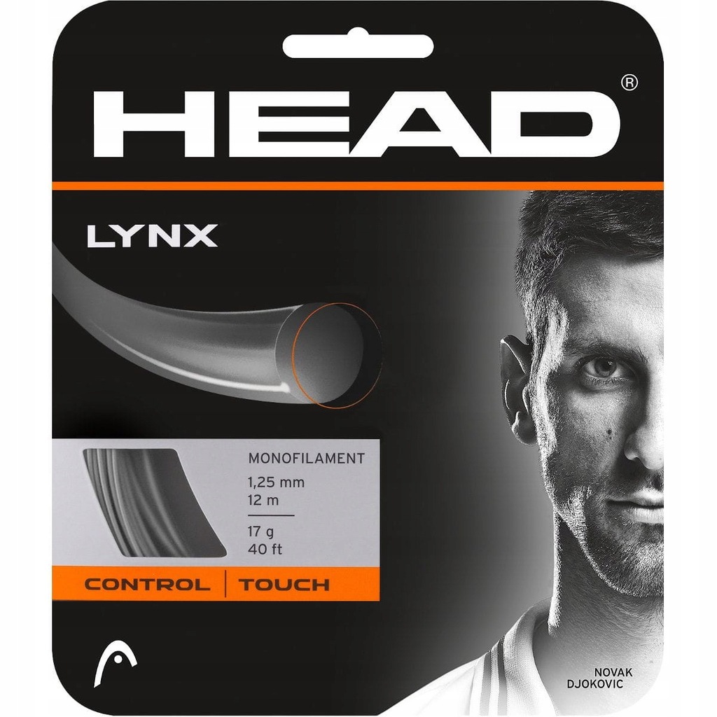 Naciąg tenisowy HEAD Lynx - antracite - 1,20mm