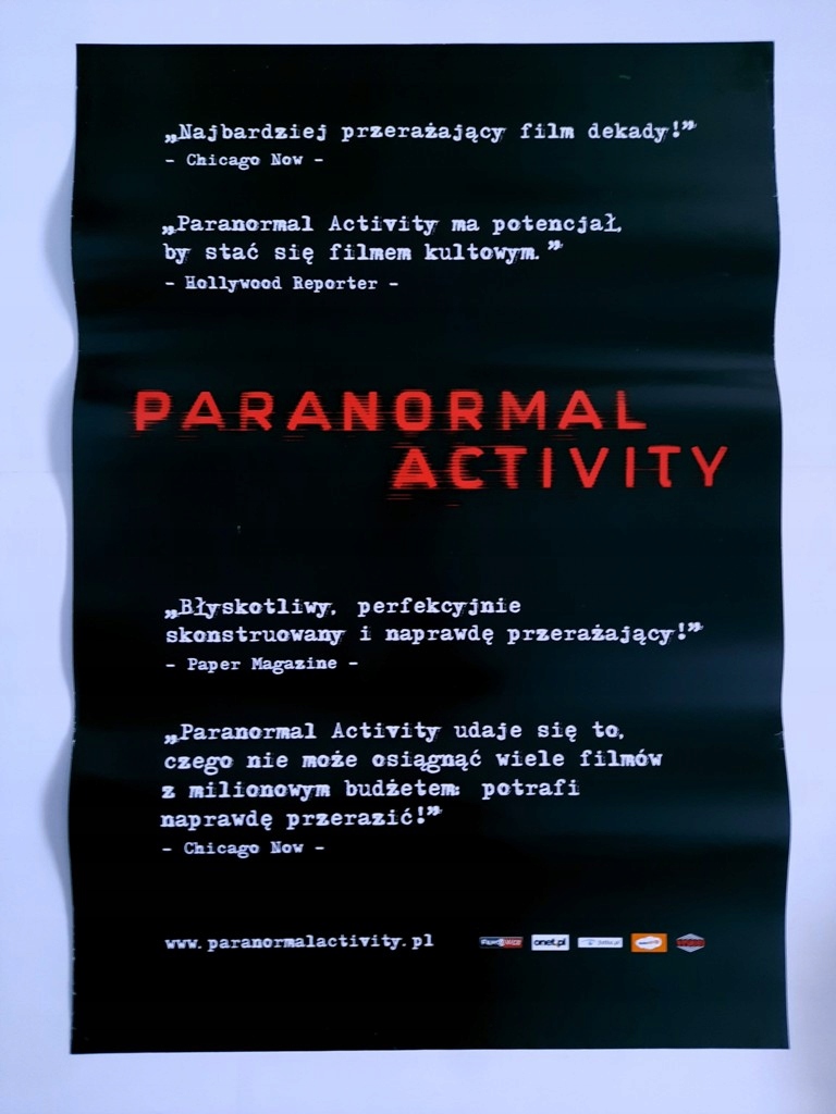 Plakaty-Paranormal Activity 1, 2, 3, 4 - OKAZJA!