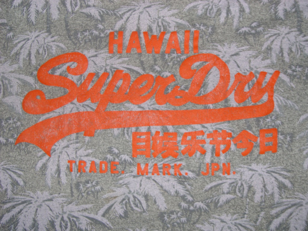SUPERDRY THE ALL OVER TEE BRAND HAWAI M SZA-KWIATY