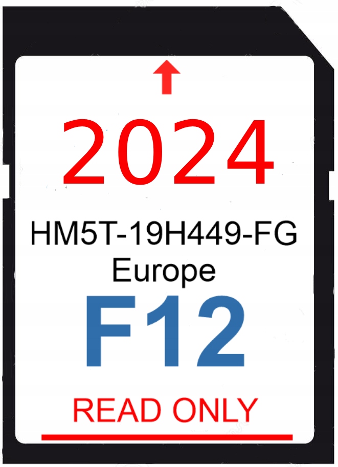 MAPA DO NAWIGACJI FORD SYNC2 F12 2024 EUROPA