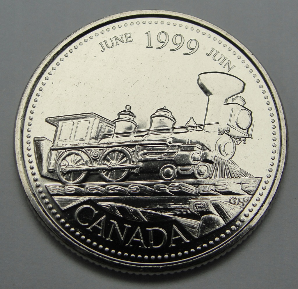 Купить Монетный двор Канады 25 центов июнь 1999 года.: отзывы, фото, характеристики в интерне-магазине Aredi.ru