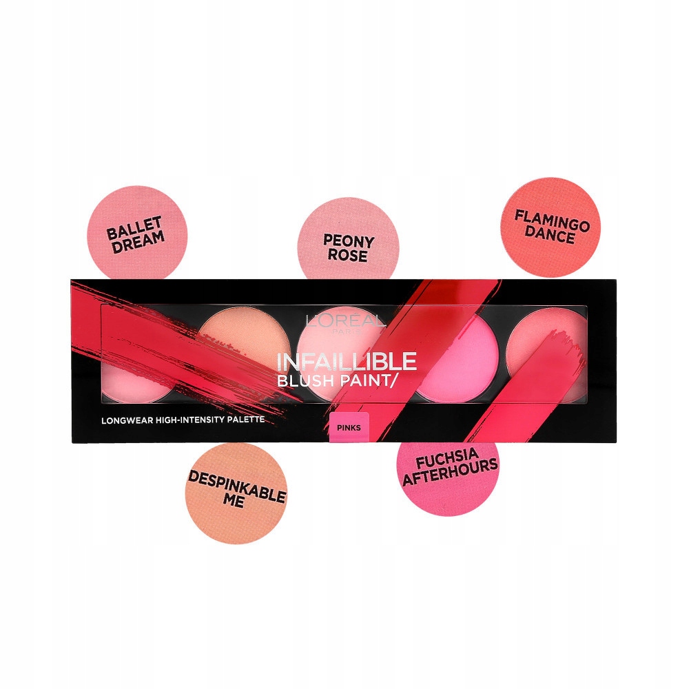 LOREAL INFALLIBLE BLUSH PALETA RÓŻY PINKS