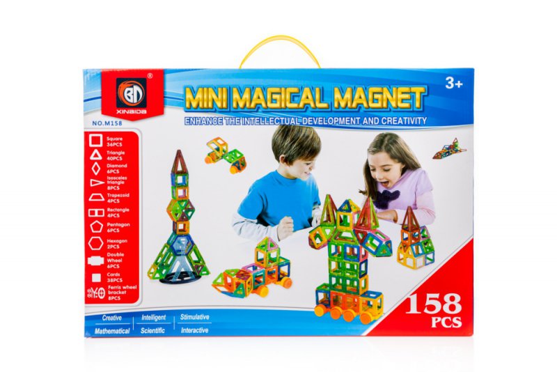 Klocki magnetyczne MAGICAL MAGNET 158SZT