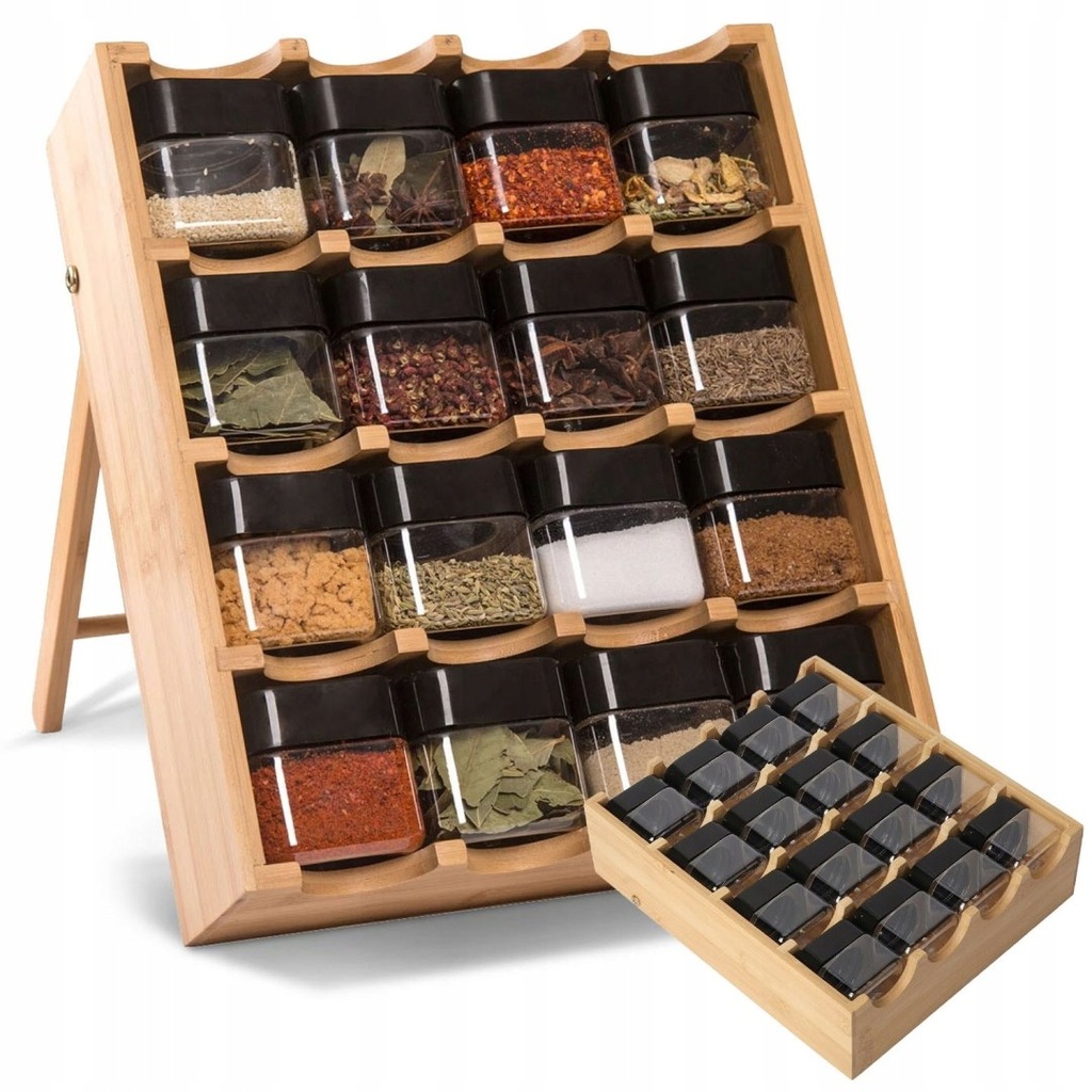 STOJAK NA PRZYPRAWY LADER BAMBUSOWY