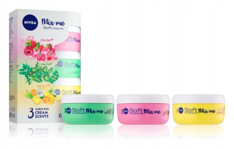 NIVEA Soft Mix Me zestaw kremów 3x50 ml