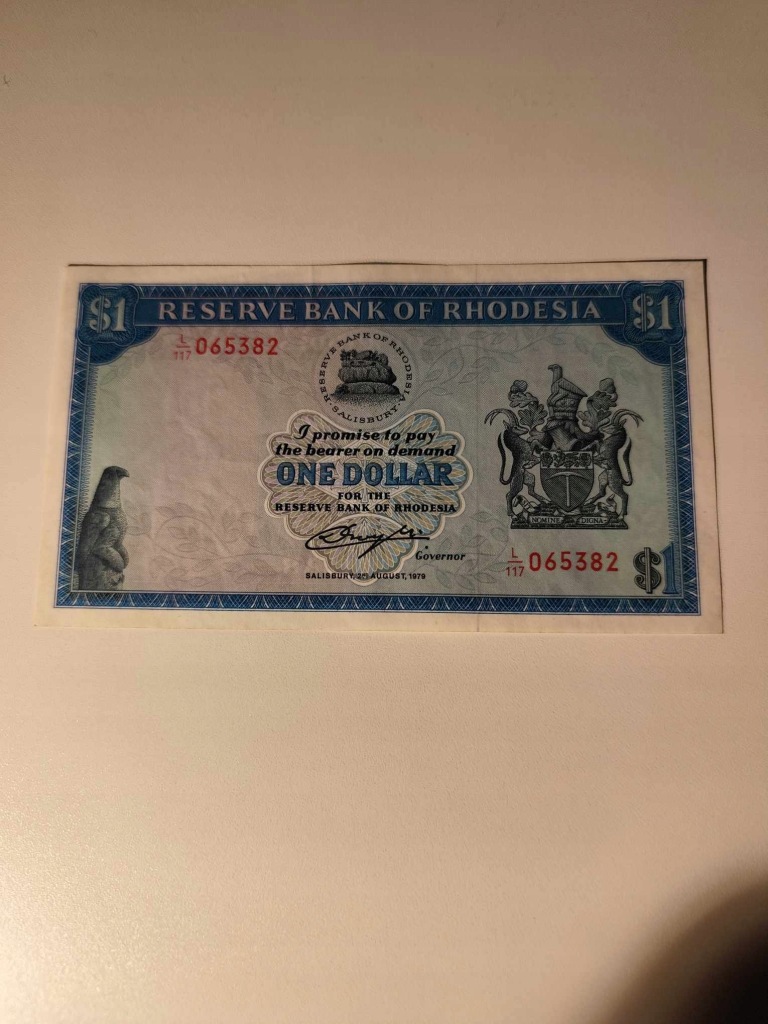 Rodezja - 1 Dolar - 1979 - rzadki - UNC