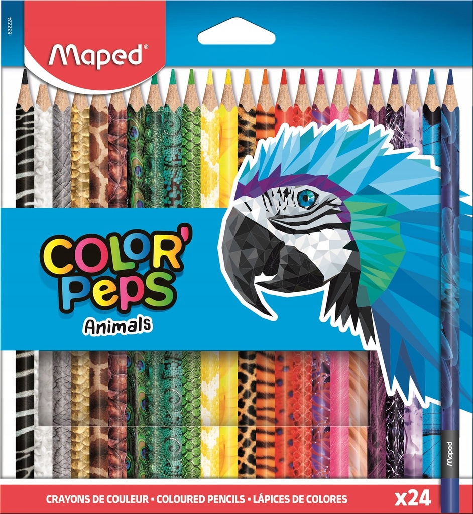 MAPED Kredki Colorpeps Animals 24 kolory