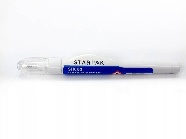 Korektor w piórze metal 7 ml STARPAK