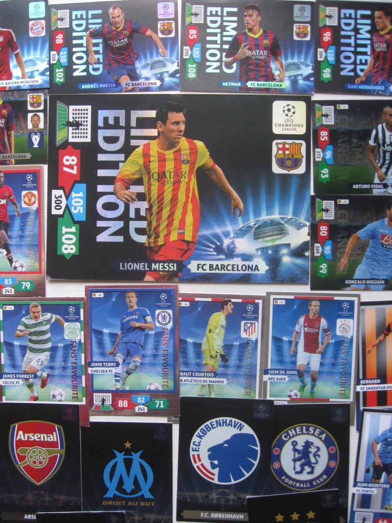 CHAMPIONS LEAGUE 2013-2014 Karty x23 LIMIT Panini