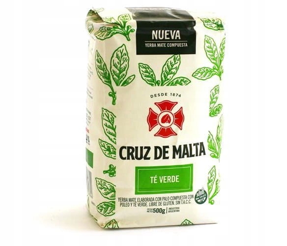 Yerba mate Cruz de Malta Te Verde 500g