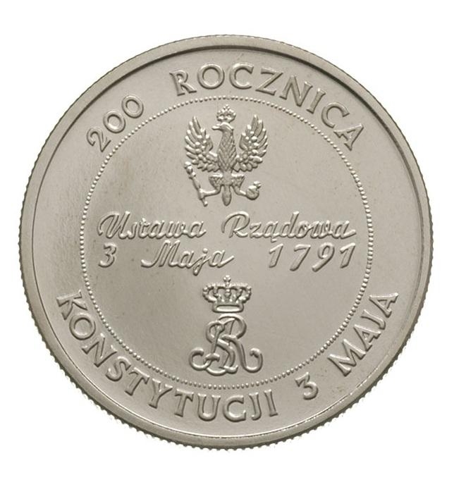 10.000 zł   200 Rocznica Konstytucji 3 Maja  1991r