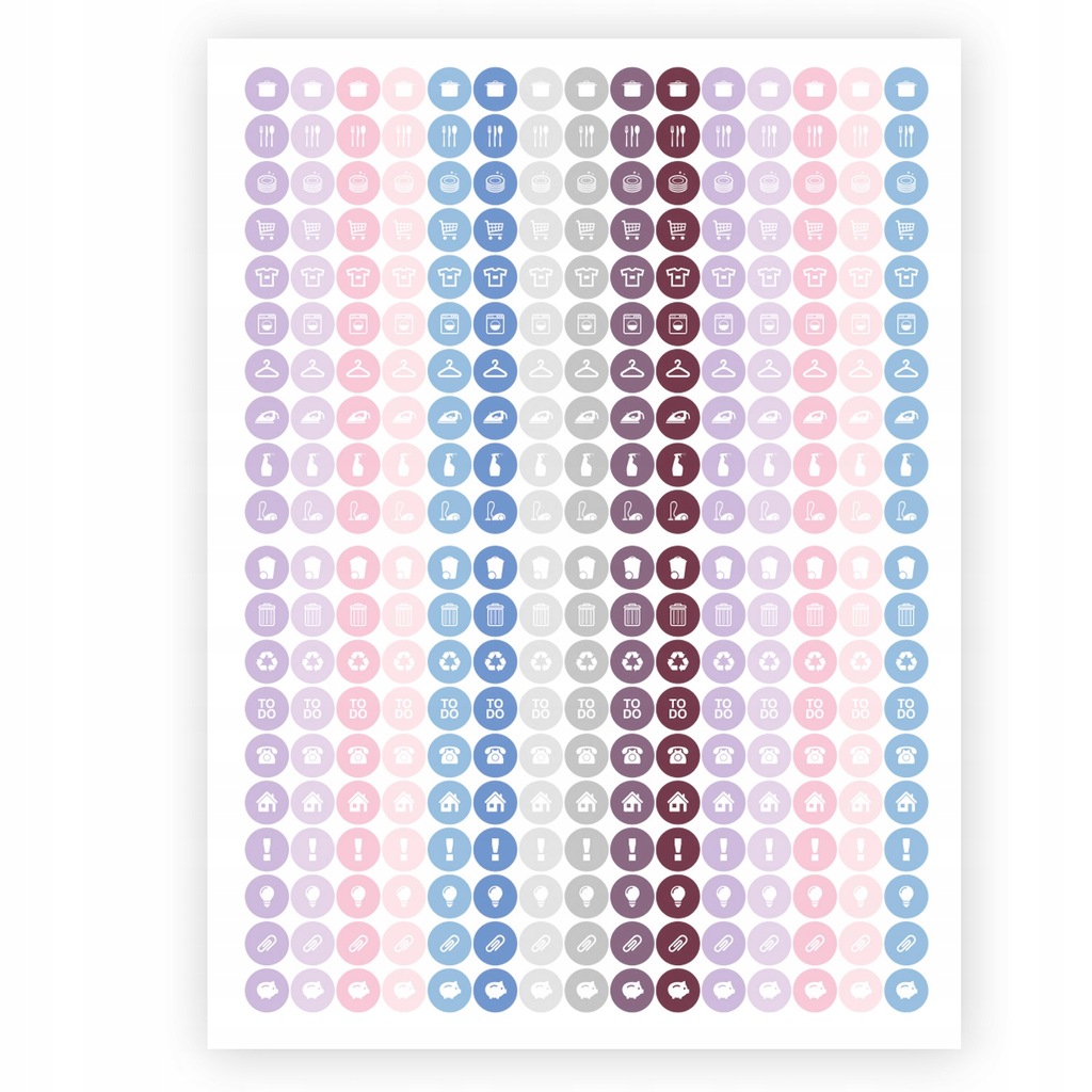 Naklejki ikonki planer organizer kalendarz planner 8776190597