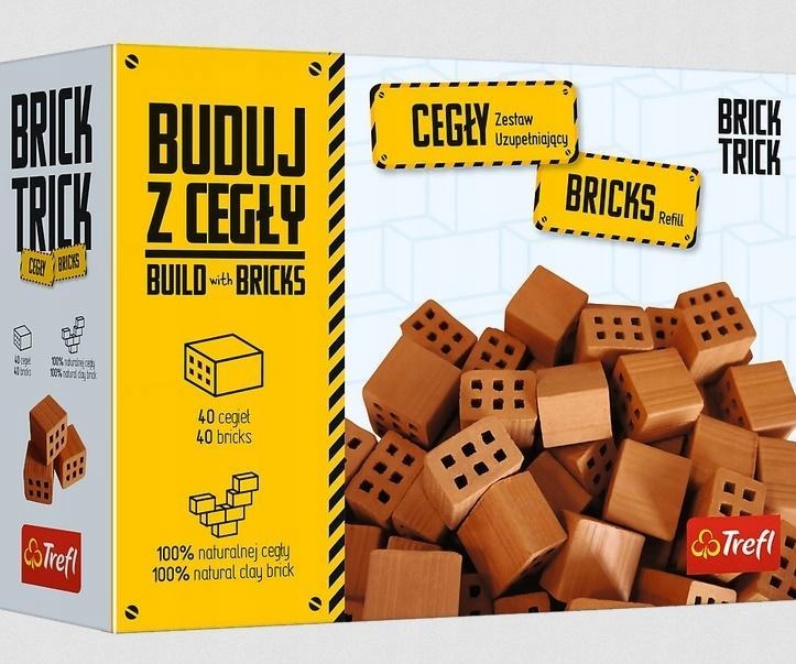 BRICK TRICK - BUDUJ Z CEGŁY POŁÓWKI 40 SZTUK TREFL