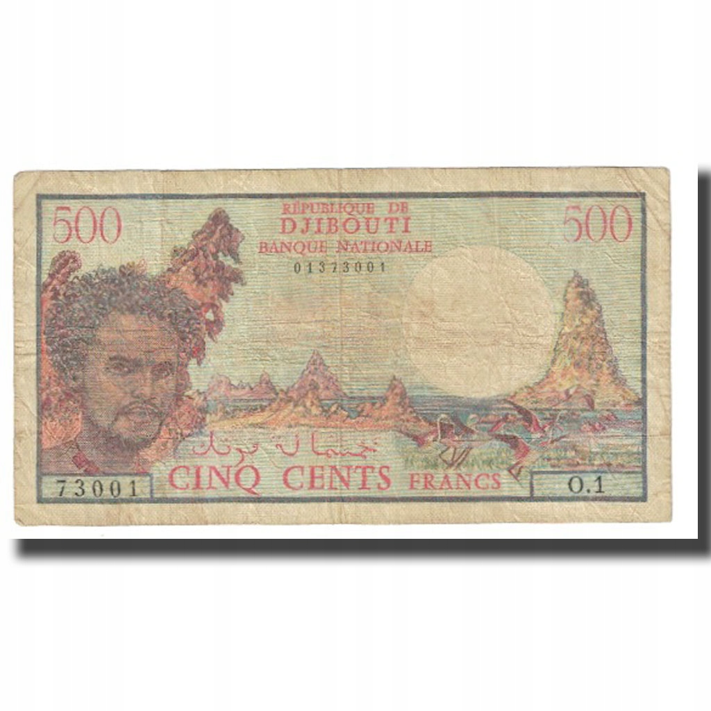 Banknot, Dżibuti, 500 Francs, KM:36a, VF(20-25)