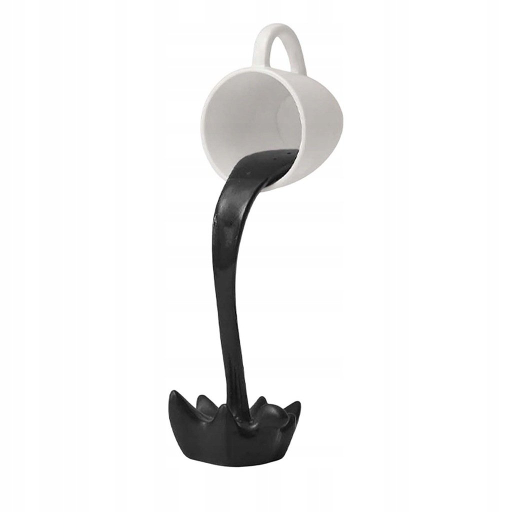 Floating Coffee Cup Pouring Coffee Cup for Home and Friend Black