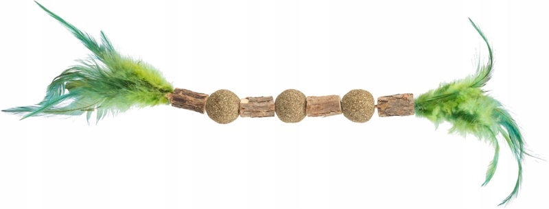 Matatabi Chain, zabawka, dla kota, 38 cm, z piórkami i kocimiętką
