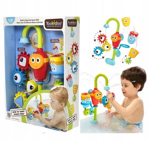 YOOKIDOO ZABAWKA DO WODY WESOŁY KRANIK I TRYBIKI