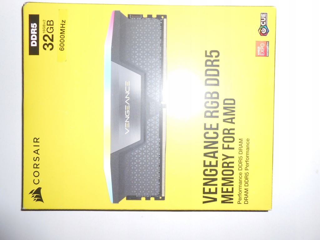 Pamięć Corsair Vengeance RGB DDR5 32 GB 6000MHz CL36