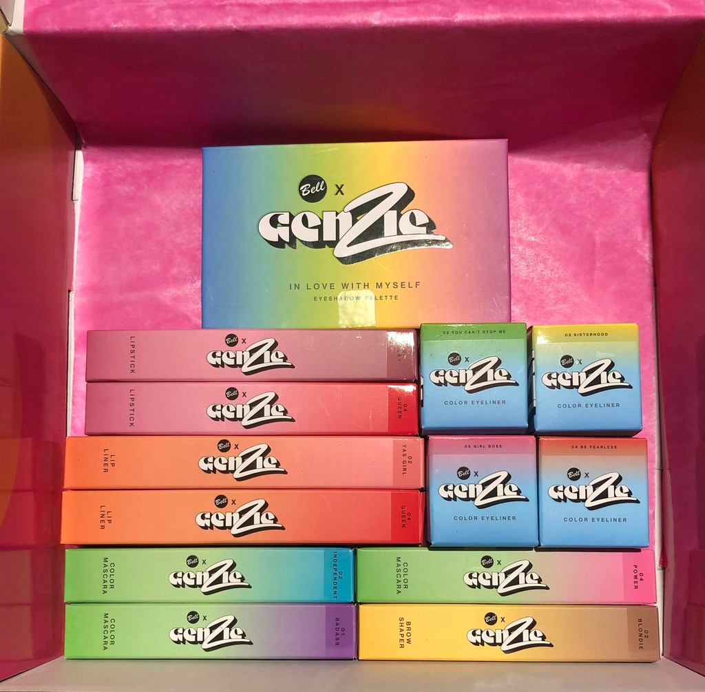 BOX GENZIE x BELL 13el. paletka mascara eyeliner