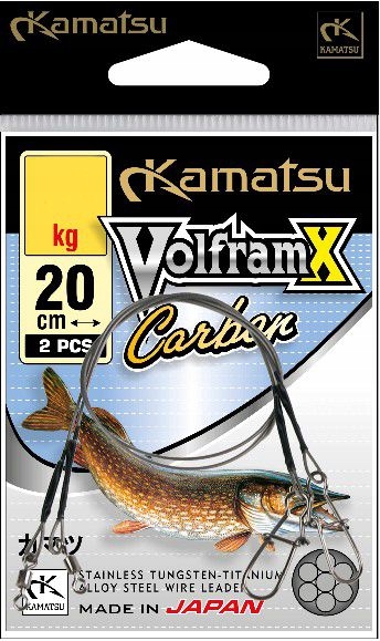 Przypon Kamatsu Wolfram X Carbon 20cm/20kg 2szt