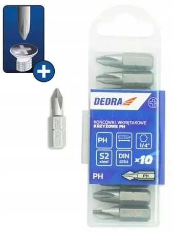 Bity DEDRA 18A02PH00-10 Phillips PH0x25mm x10