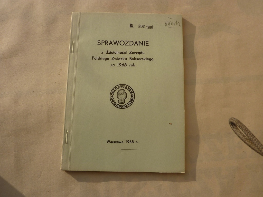 SPRAWOZDANIE ZARZĄDU PZB 1968