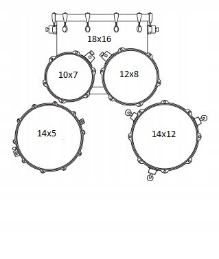 MAPEX TND5844FTC YB Zestaw Perkusyjny