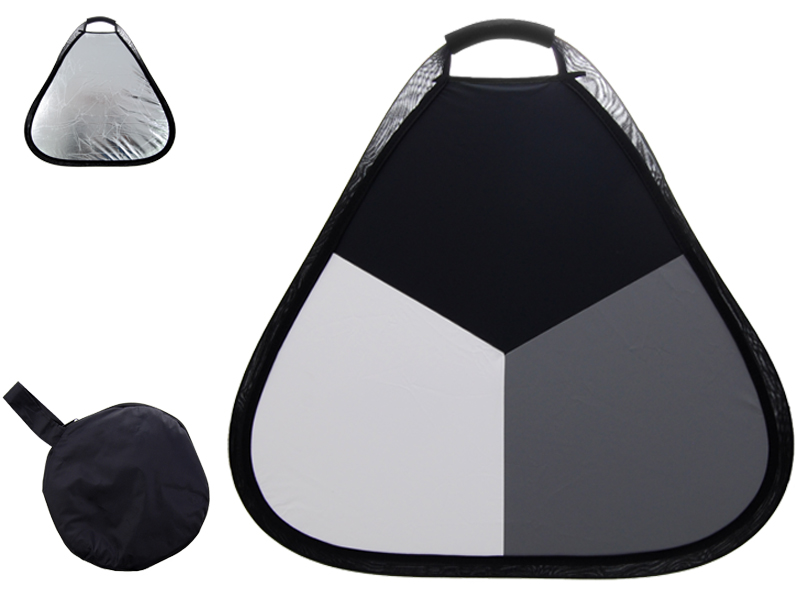 BLENDA TRÓJKĄTNA 4W1 60cm SZARA KARTA POKROWIEC