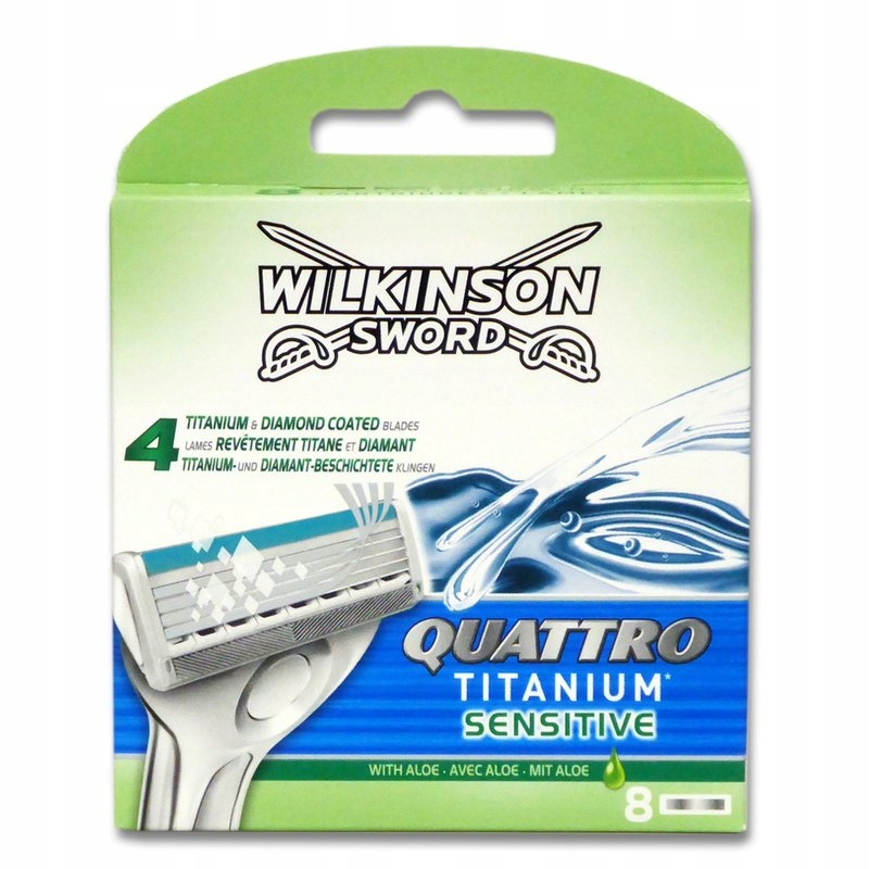 8 szt Wkłady Wilkinson Quattro Titanium Sensitive