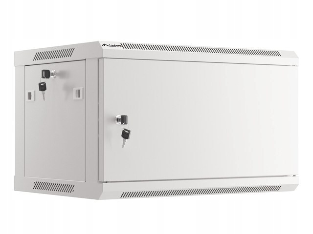 LANBERG SZAFA WISZĄCA RACK 19" 6U 600X450 DRZWI METALOWE SZARA (FLAT PACK)