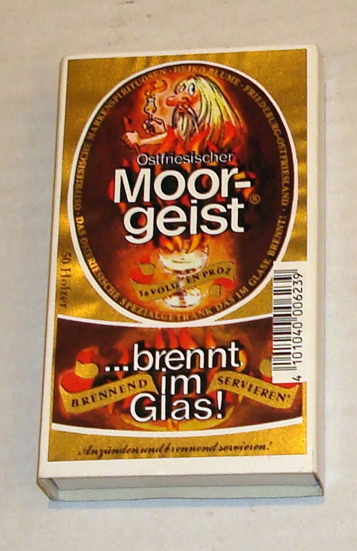 MOOR geist - Opakowanie z zapałkami .