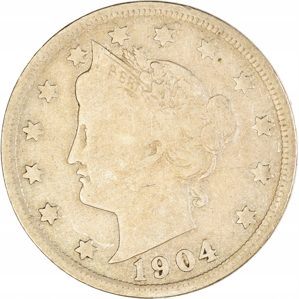 Moneta, USA, 5 Cents, 1904