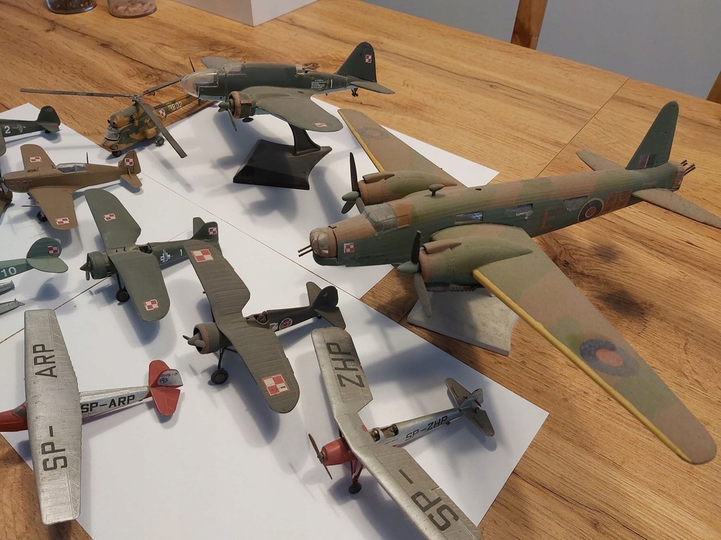 MODELE SAMOLOTÓW WOJSKO POLSKIE II RP SKALA 1:72