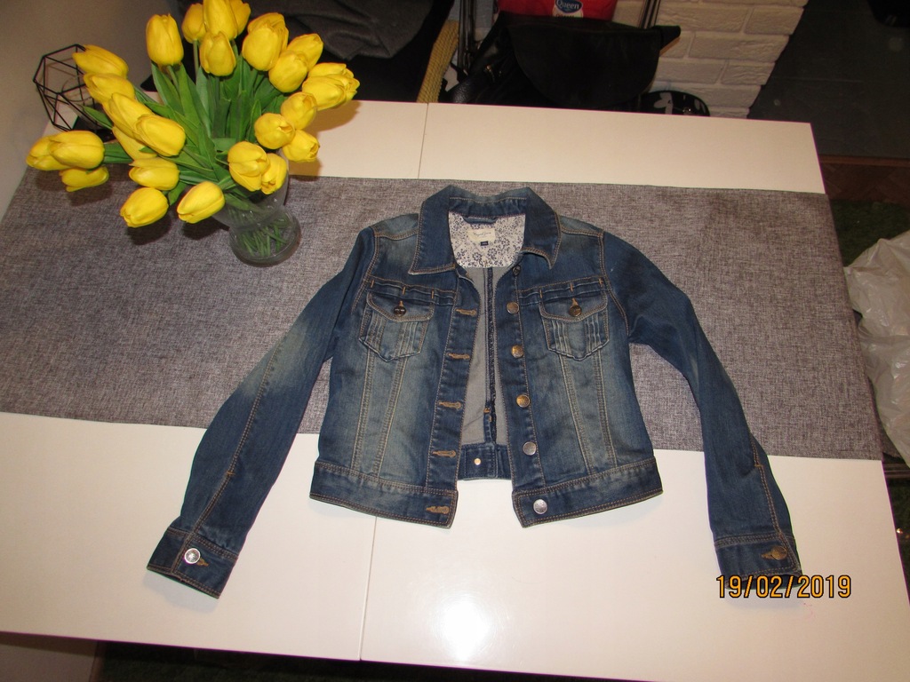 Mayoral kurtka katana jeansowa modna 140 146 MEGA