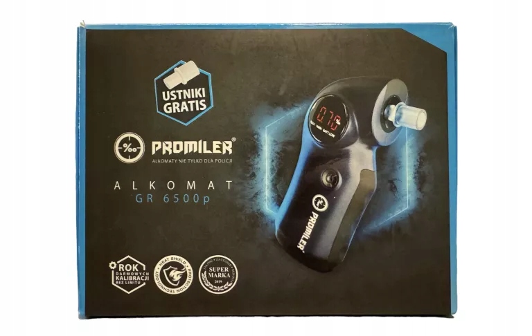 ALKOMAT PROMILER GR 6500P + USTNIKI WAŻNA KALIBRACJA