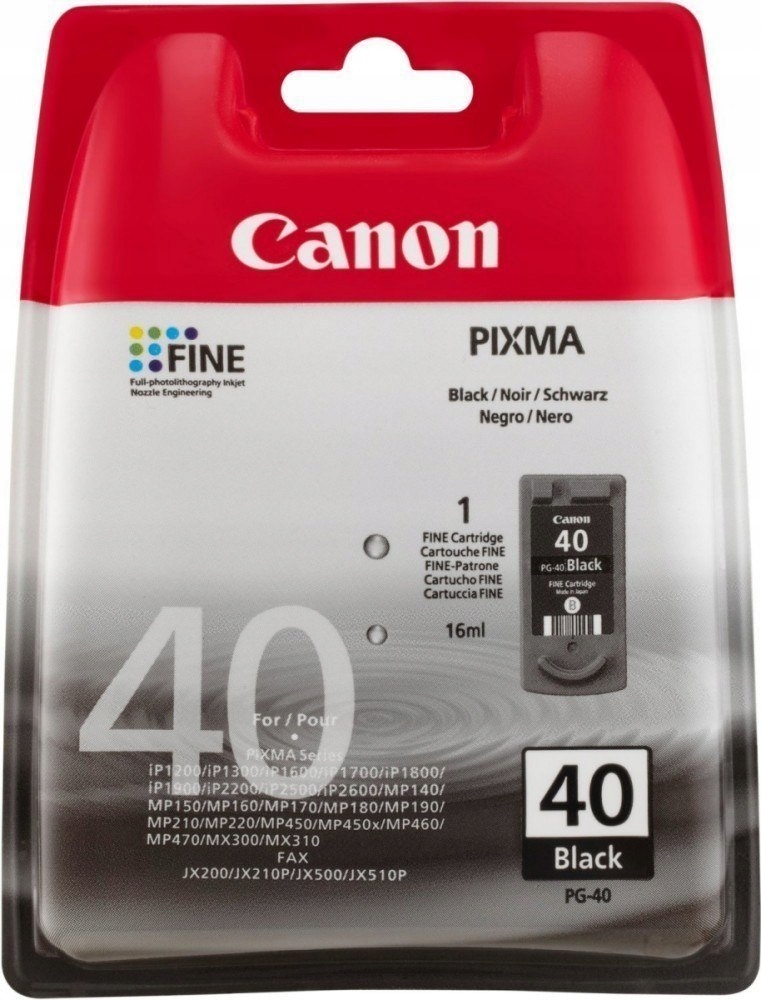 Canon PG-40 Ink Cartridge, Black