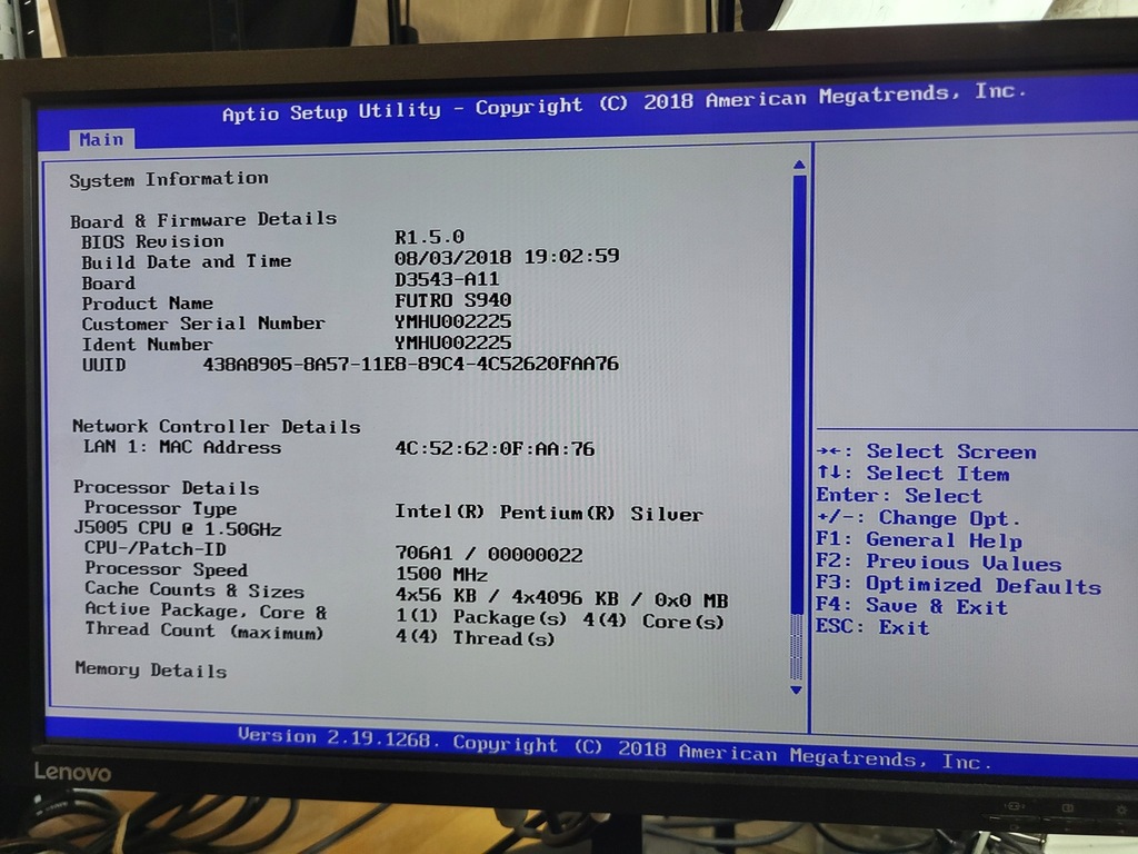 Fujitsu FUTRO S940 IntPentSilver J5005 (2290167)